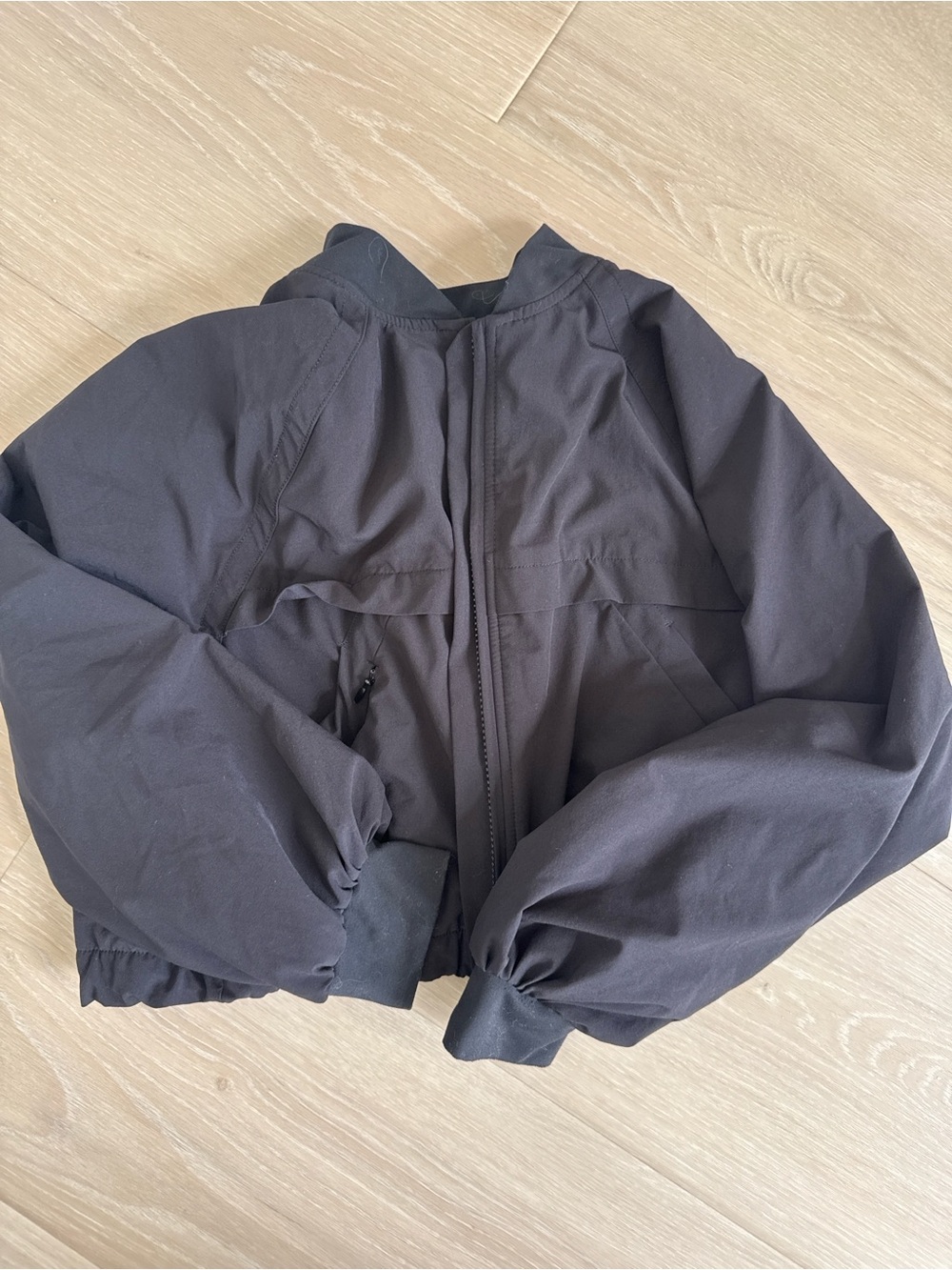 Athleta Girl Black Lightweight Bomber Jacket